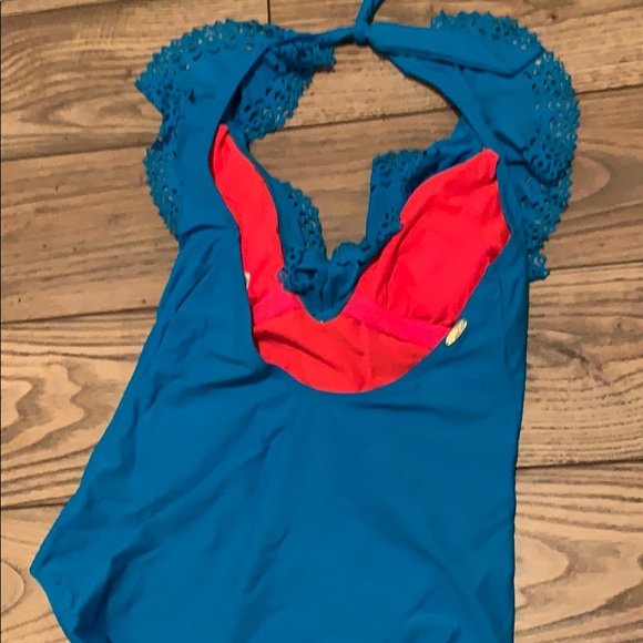 Jessica Simpson One Piece Fringe Bathing Suit - Picture 6 of 8